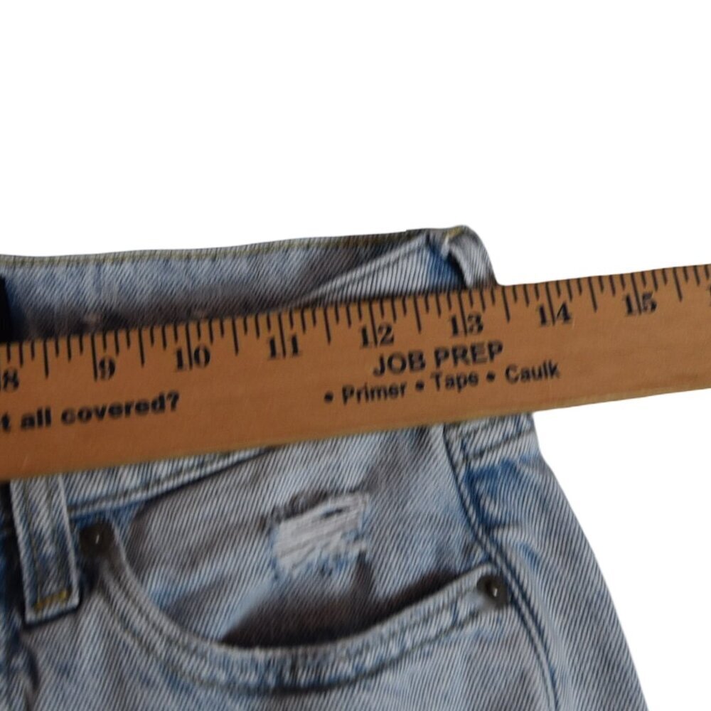 Lucky Brand 90s Straight Leg Jeans Light Wash Distressed Mid Rise 2/26A Grunge - Picture 6 of 11